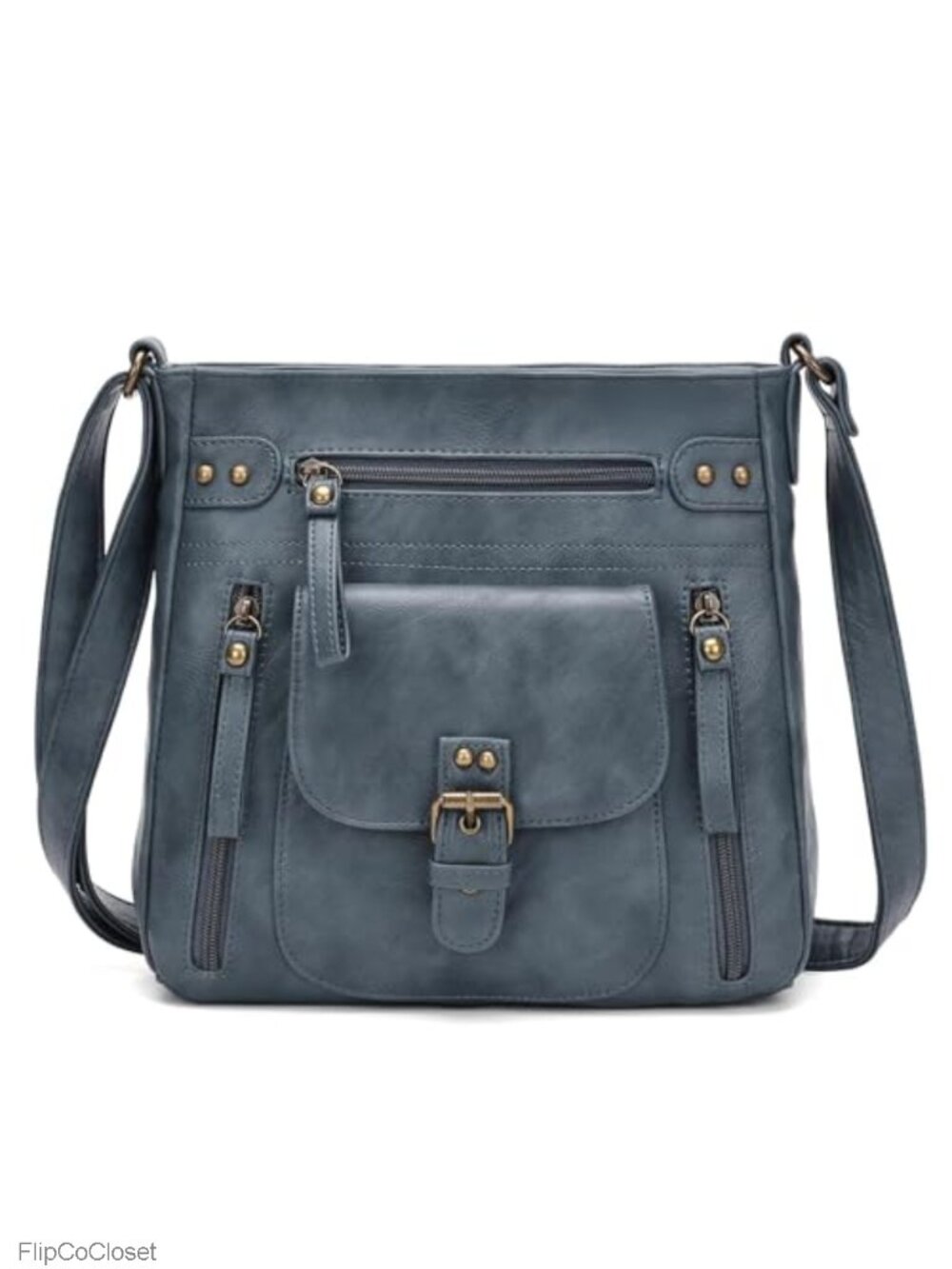 Women's Crossbody Purse PU Leather Multi-Pocket Handbag